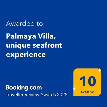 Palmaya Villa, Unique Seafront Experience Vagia  Exteriör bild