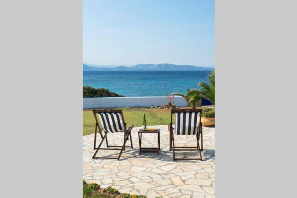 Palmaya Villa, Unique Seafront Experience Vagia  Exteriör bild